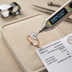 The Forever Upgrade: Flawless Oval Cut Two-Tone Solitaire Ring in 14K Solid Gold--Last Day Sale-90% OFF🔥