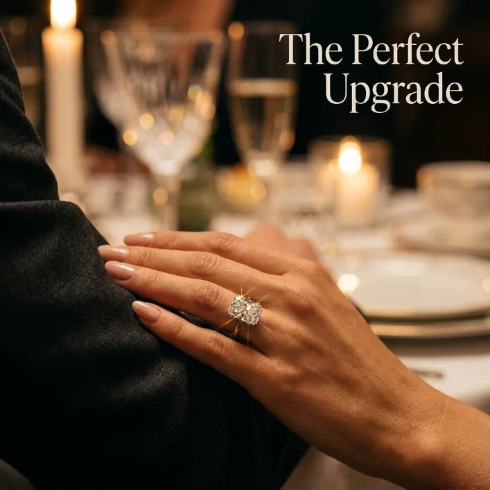 Elongated Radiant Lab Diamond Ring: Your Ultimate Anniversary Upgrade | Last Day 90% OFF 🔥