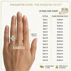 Elegant 1-6ct Marquise Moissanite Ring | 14K Gold Pavé | Passes Tester--Last Day Sale-90% OFF🔥