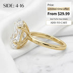 Elongated Radiant Lab Diamond Ring: Your Ultimate Anniversary Upgrade | Last Day 90% OFF 🔥