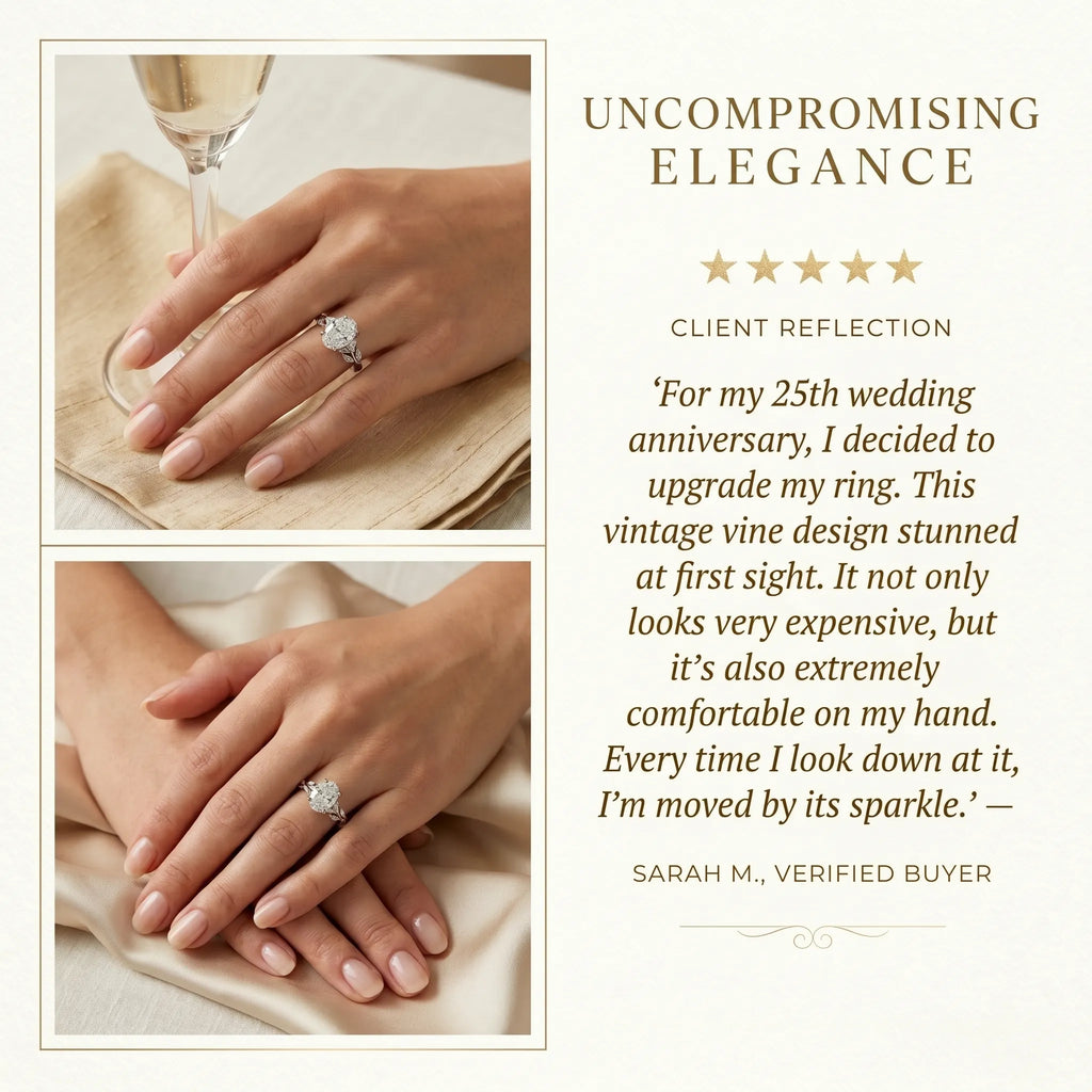 Your Forever Sparkle: Vintage Heirloom Oval Ring (Limited Stock)--Last Day Sale-90% OFF🔥