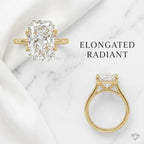Elongated Radiant Lab Diamond Ring: Your Ultimate Anniversary Upgrade | Last Day 90% OFF 🔥